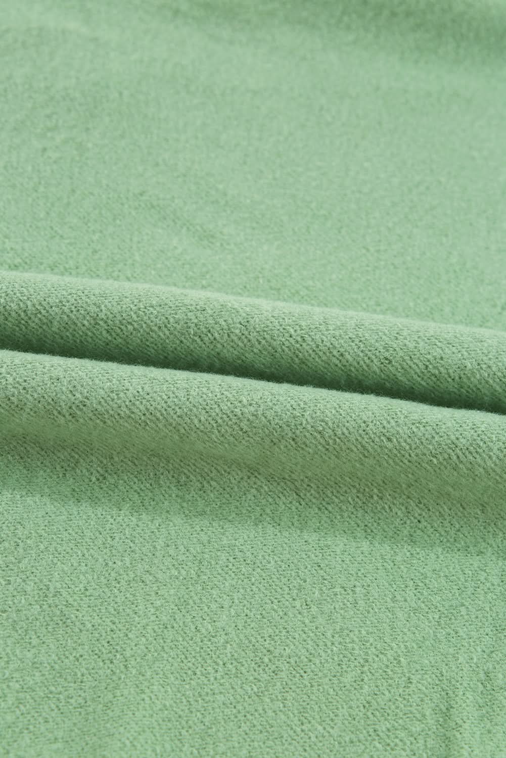 Cozy fleece-lined sweatshirt in smoke green - Love Salve